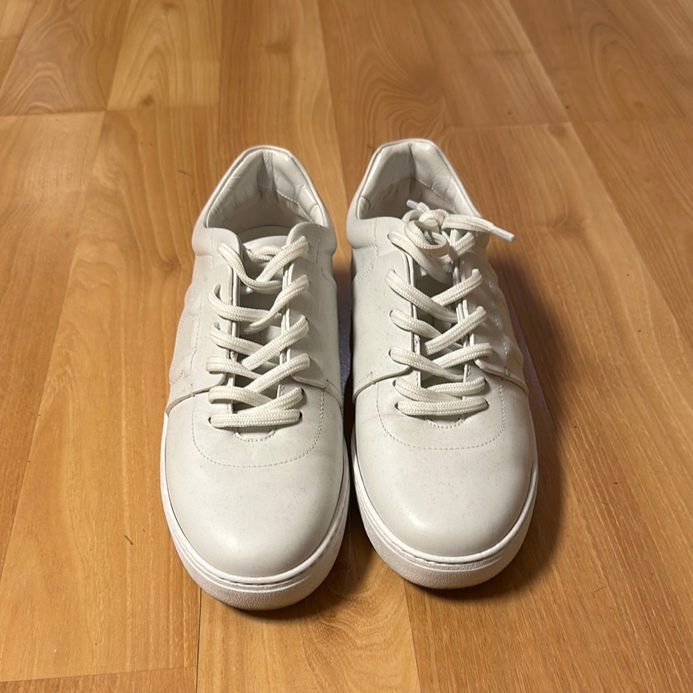 Salvatore Ferragamo White Leather Sneakers